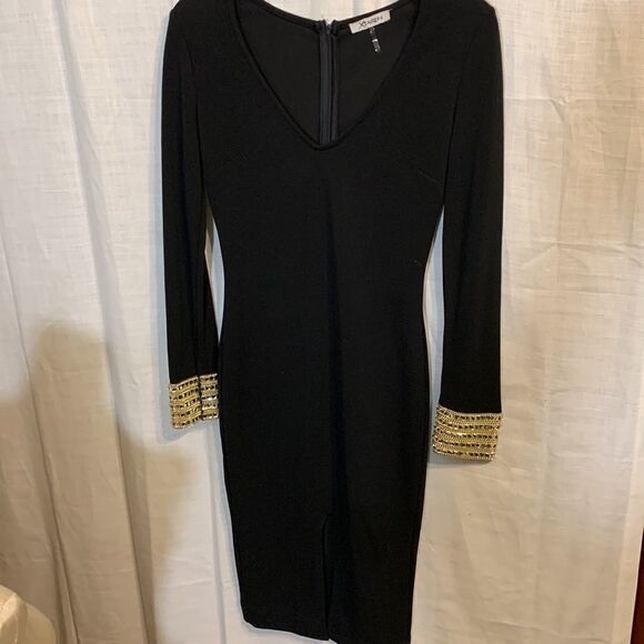 XTAREN Size medium elegant body con dress.  Very stretchy - Picture 1 of 14